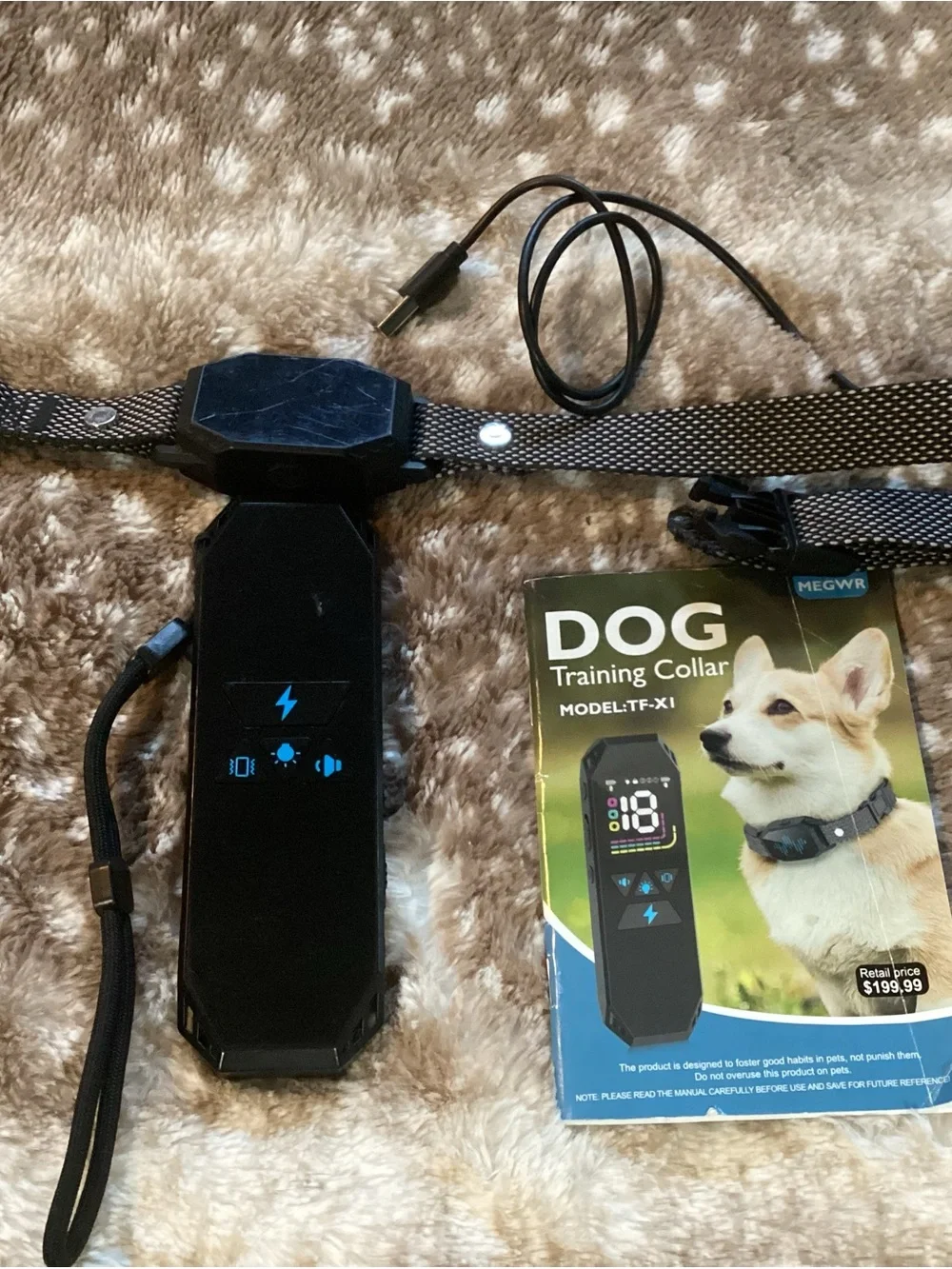 Dog Training Collar in Black - TF-X1